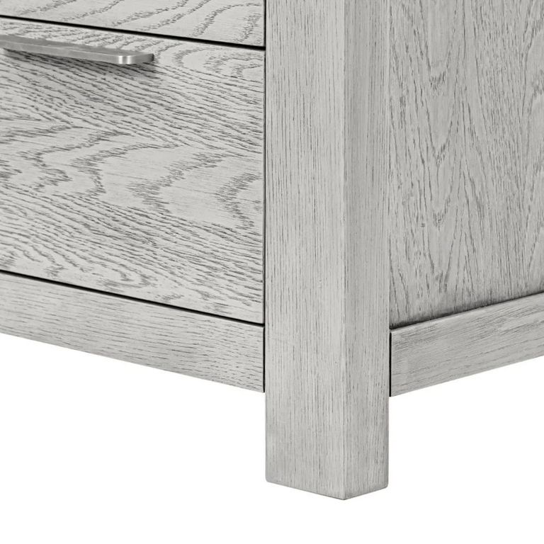 Amsterdam Small Sideboard - 1 Door - Grey Washed Oak - 98.5cm