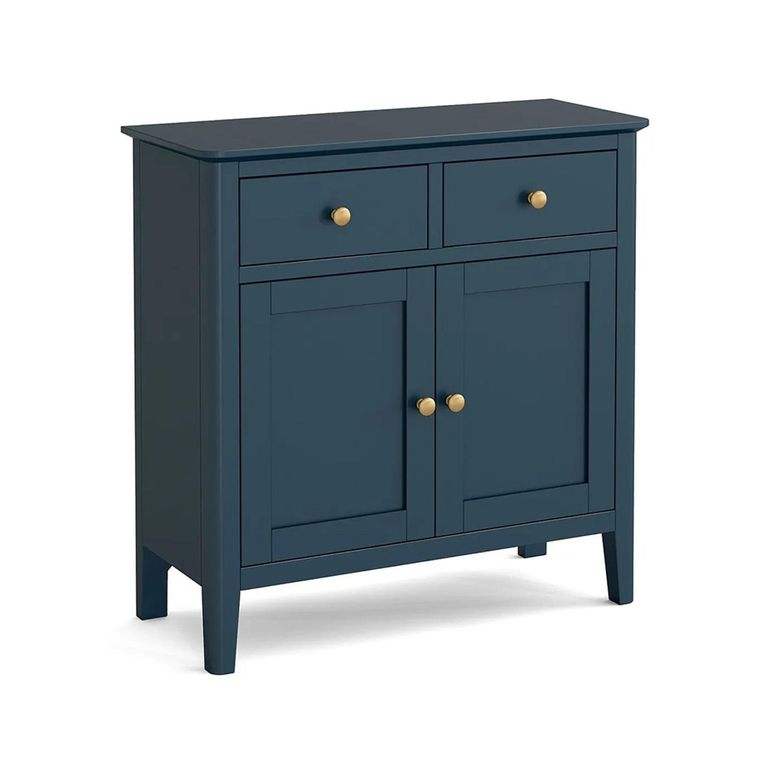 Harrogate Compact Sideboard - 75cm - 2 Door - Blue