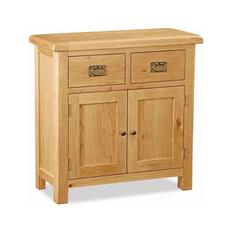 Salisbury Premium Small Sideboard - 2 Door - Oak - 107cm