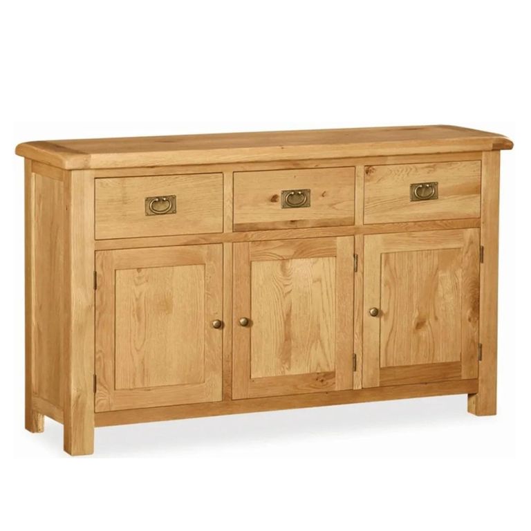 Salisbury Premium Medium Sideboard - 3 Door - Oak - 147cm