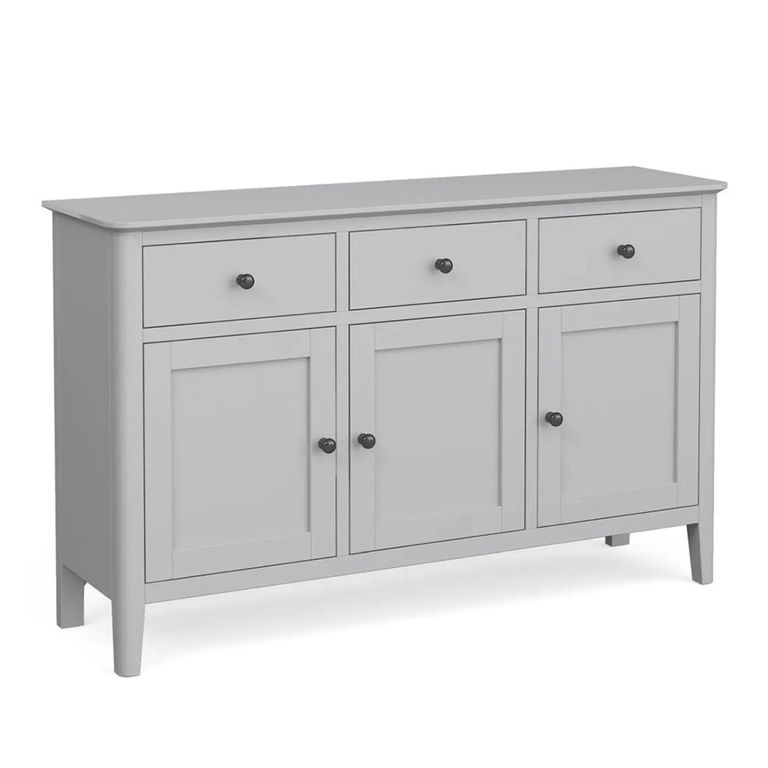 Stowe Medium Sideboard - 3 Door - Grey - 130cm