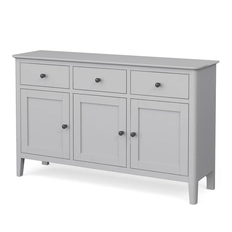 Stowe Medium Sideboard - 3 Door - Grey - 130cm