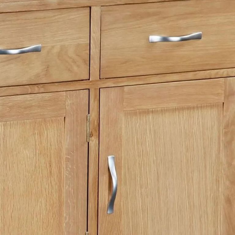 New Trinity Medium Sideboard - 130cm - 3 Door - Natural Oak