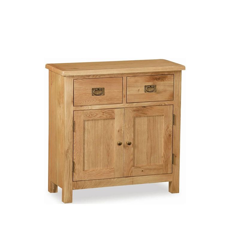 Salisbury Lite Small Sideboard - 2 Door - Oak - 80cm