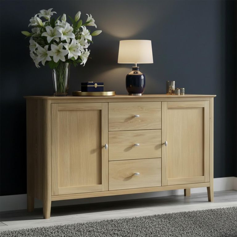 Bath Medium Sideboard - 140cm - 2 Door - Oak