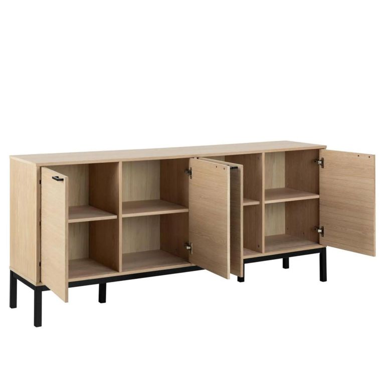 Kensington Extra Large Sideboard - 4 Door - 180cm - Oak