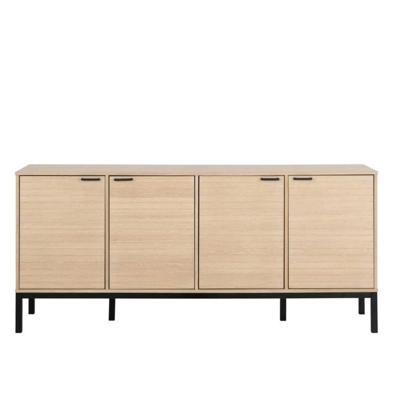 Kensington Extra Large Sideboard - 4 Door - 180cm - Oak