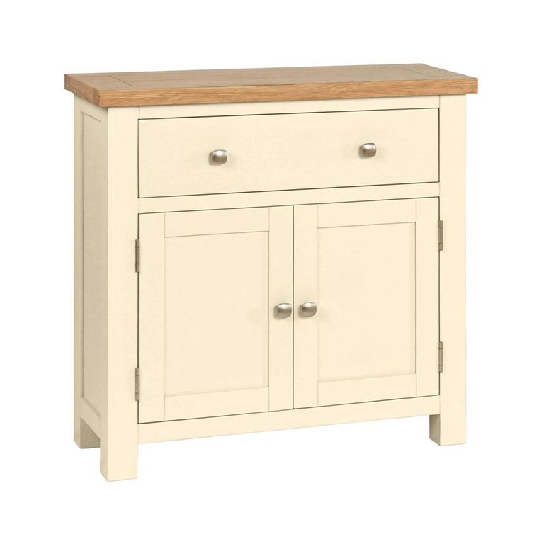 Lundy Compact Sideboard - 2 Door - 80cm - Ivory Painted