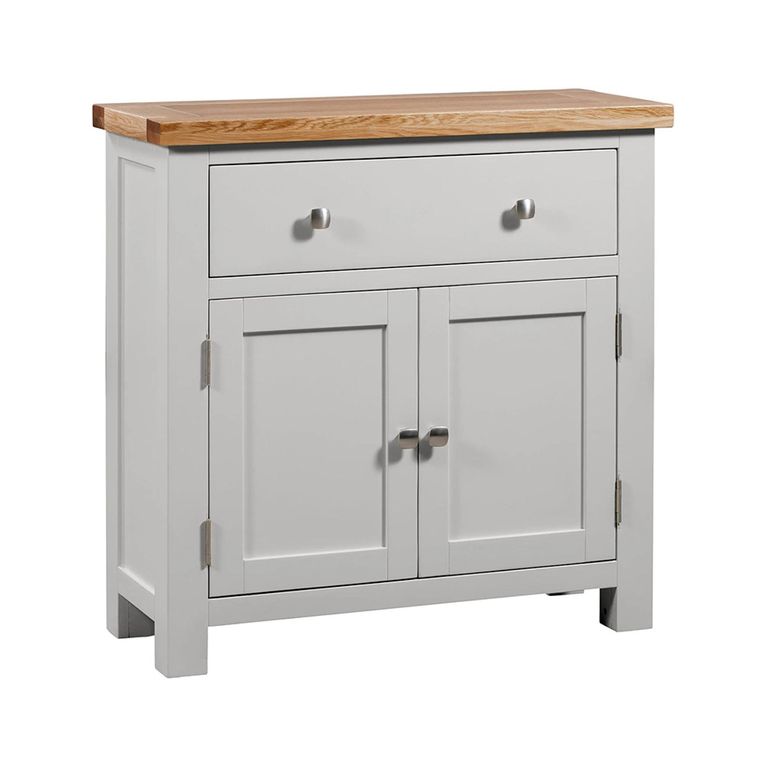 Lundy Compact Sideboard - 2 Door - 80cm - Grey Painted