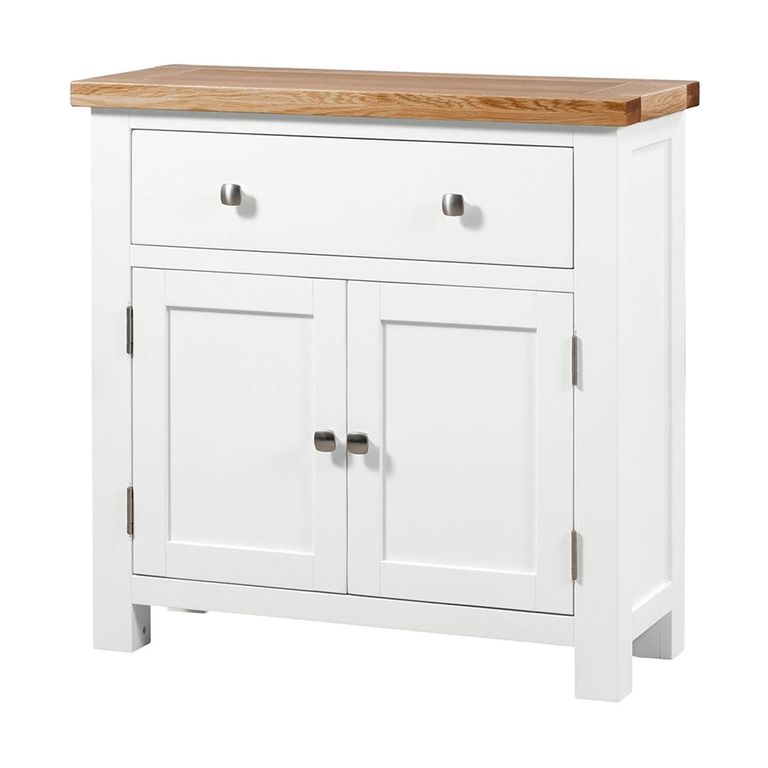 Lundy Compact Sideboard - 2 Door - 80cm - White Painted