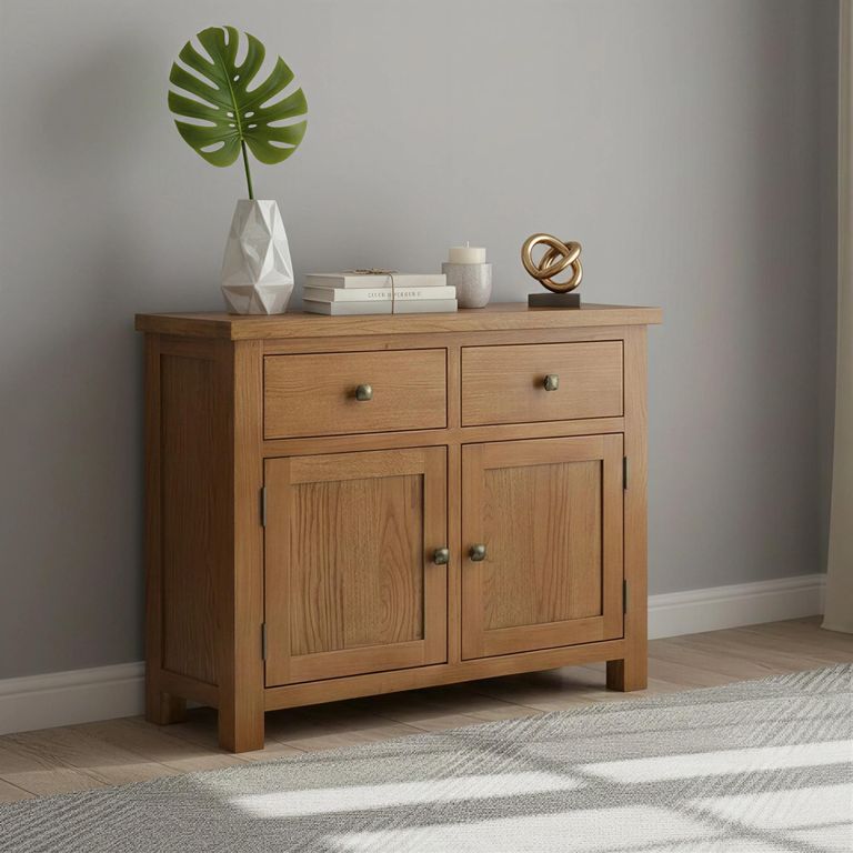 Original Small Sideboard - 2 Door - Rustic Oak