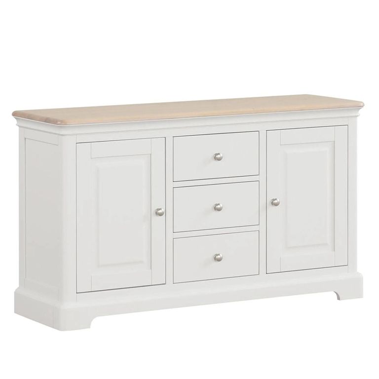 Cromwell Medium Sideboard - 135cm - 2 Door - Grey Painted