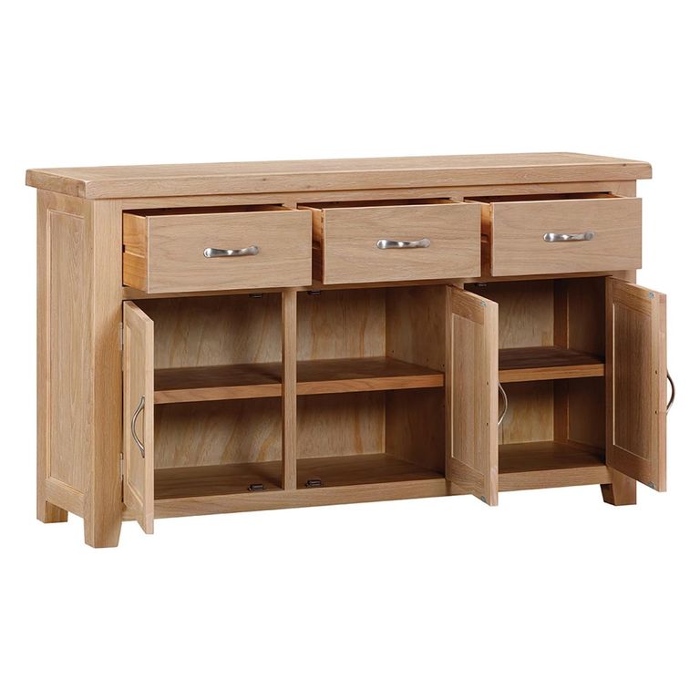Wilmont Medium Sideboard - 3 Door - 150cm - Oak