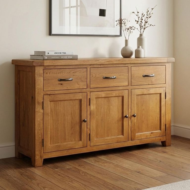 Somer Medium Sideboard - 3 Door - 150cm - Oak