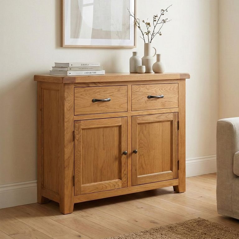 Somer Small Sideboard - 2 Door - Oak