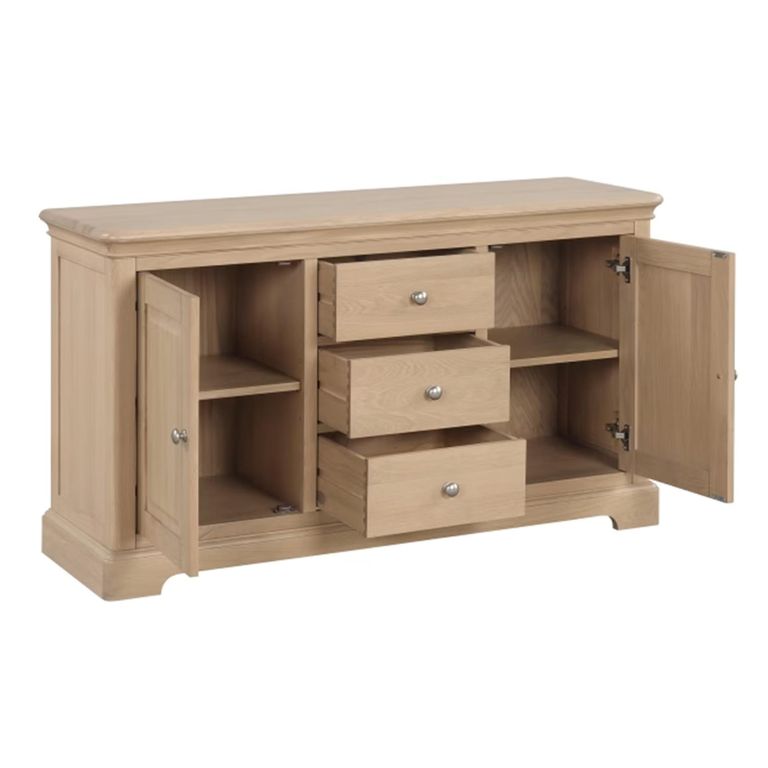 Cromwell Medium Sideboard - 135cm - 2 Door - Oak