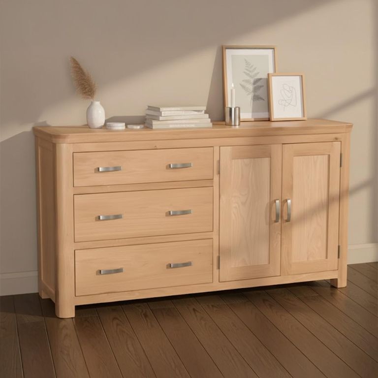 Treviso Medium Sideboard - 150cm - 2 Door - Oak