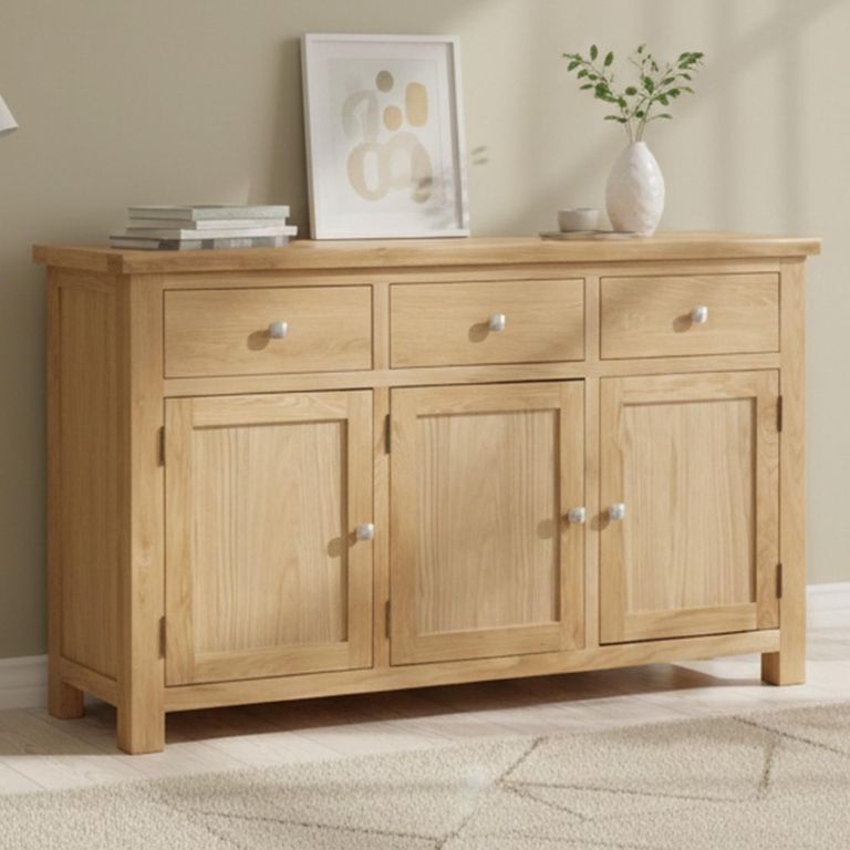 Appleby Medium Sideboard -  137cm - 3 Door - Oak