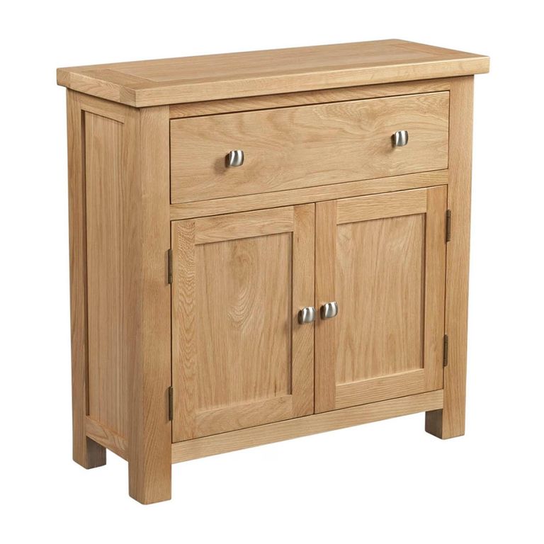 Appleby Compact Sideboard - 80cm - 2 Door - Oak