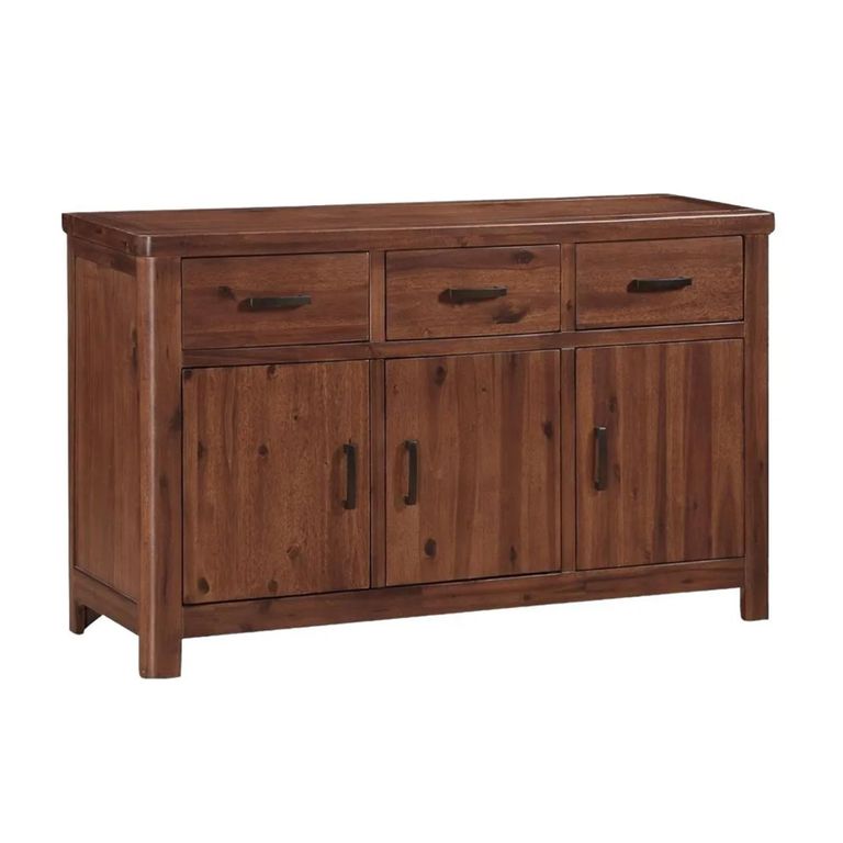 Andorra Medium Sideboard - 135cm - 3 Door - Dark Acacia