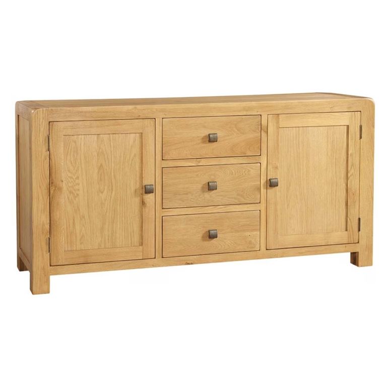 Curve Sideboard - Large 2 Door - 165cm - Oak