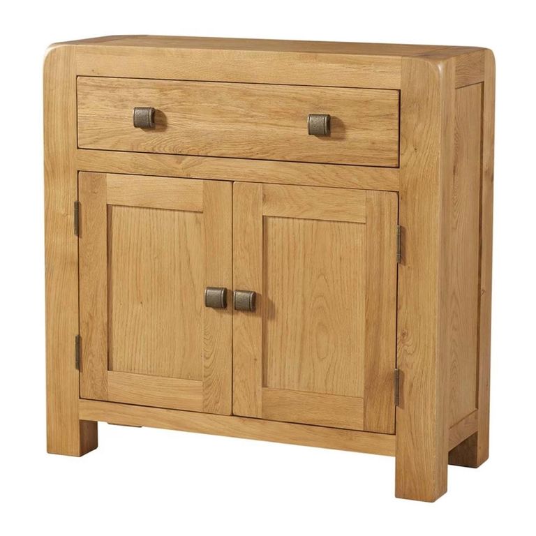 Curve Sideboard - Small 2 Door - 80cm - Oak