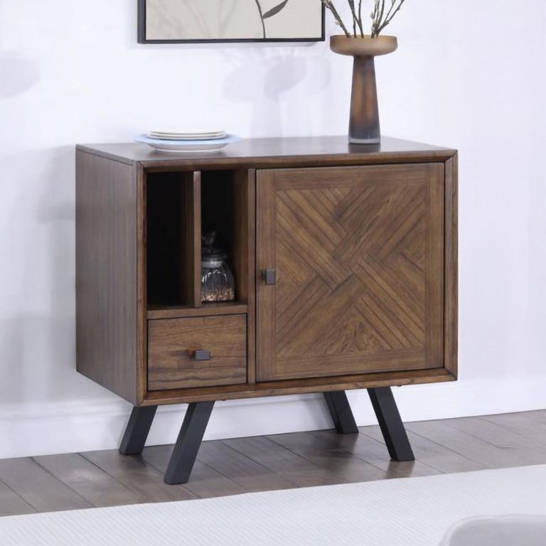 Nevada Small Sideboard - 85cm - Parquet Style Wood