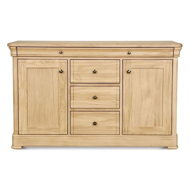 Moreno Large Sideboard - 2 Door - 4 Drawer - Oak