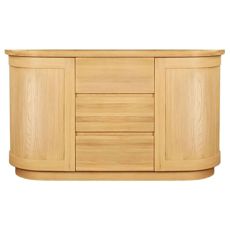 Sorento Medium Sideboard - 3 Drawer - Oak