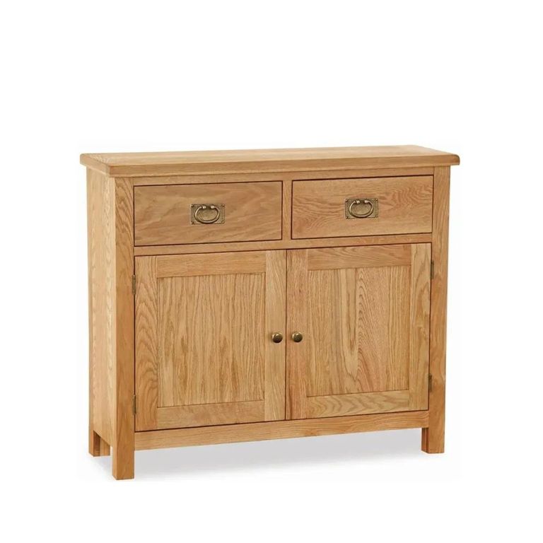 Clearance - Salisbury Lite Compact Sideboard - 2 Door - 75cm - Oak - A426