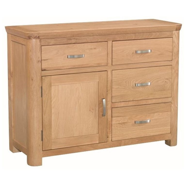 Clearance - Treviso Sideboard - 107cm - 1 Door - Small - Oak - FSS16508