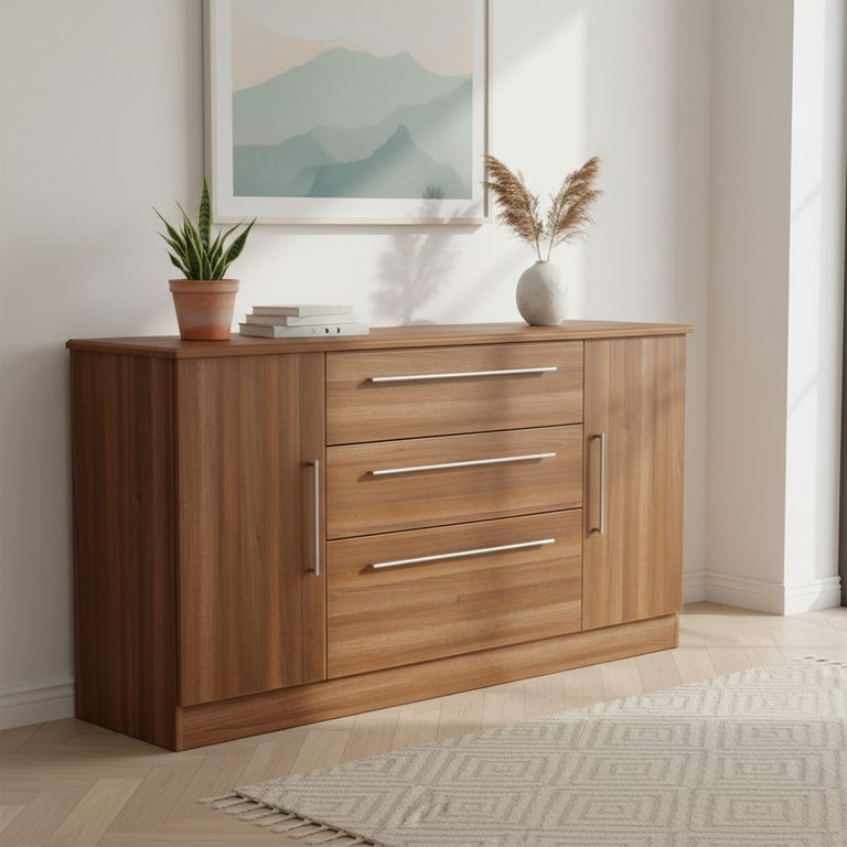 Sherwood Wide Sideboard - 2 Door - Walnut