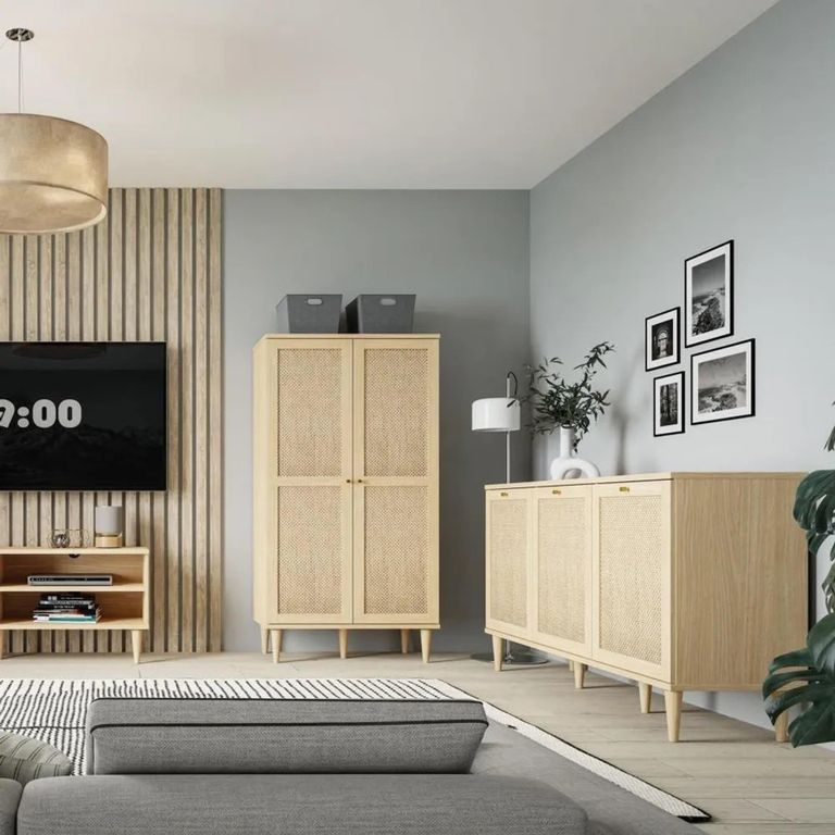 Calasetta Sideboard - 3 Door - Medium - Rattan