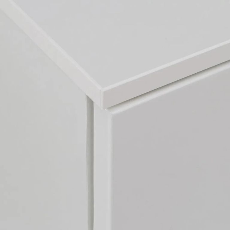 Sienna Sideboard - 2 Door - 4 Drawer - Wide - White Gloss
