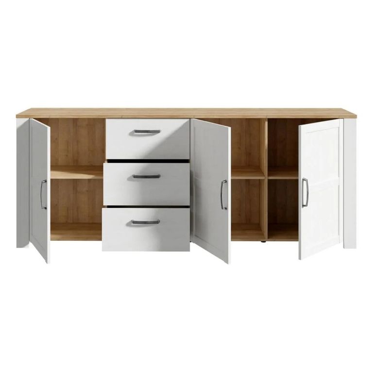 Bohol Sideboard - 3 Door - 3 Drawer - Extra Large - White