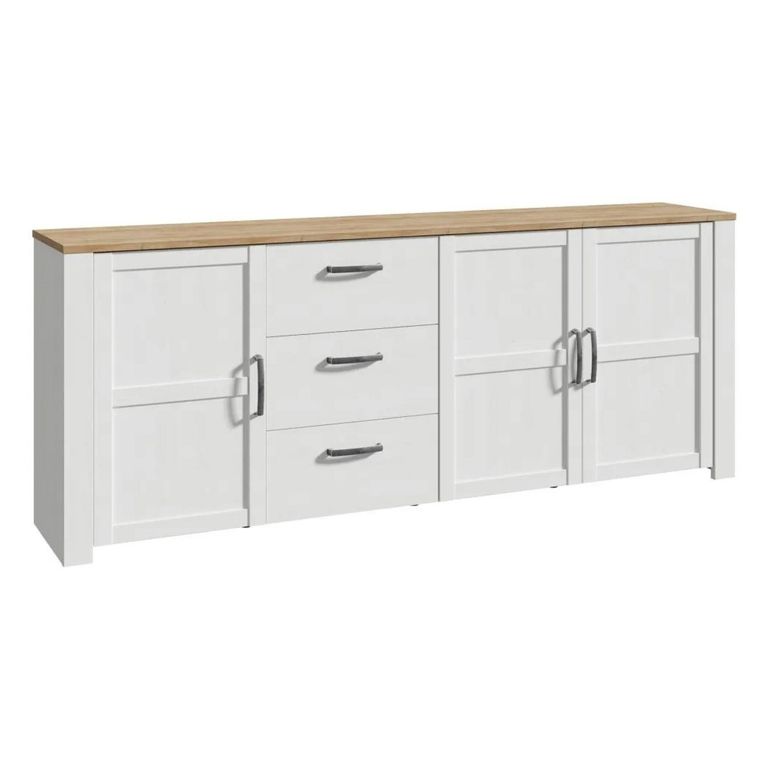 Bohol Sideboard - 3 Door - 3 Drawer - Extra Large - White