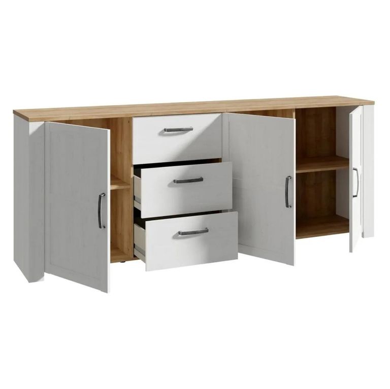 Bohol Sideboard - 3 Door - 3 Drawer - Extra Large - White