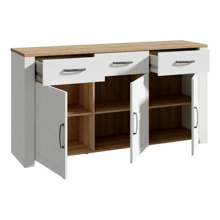 Bohol Sideboard - 3 Door - 3 Drawer - Large - White