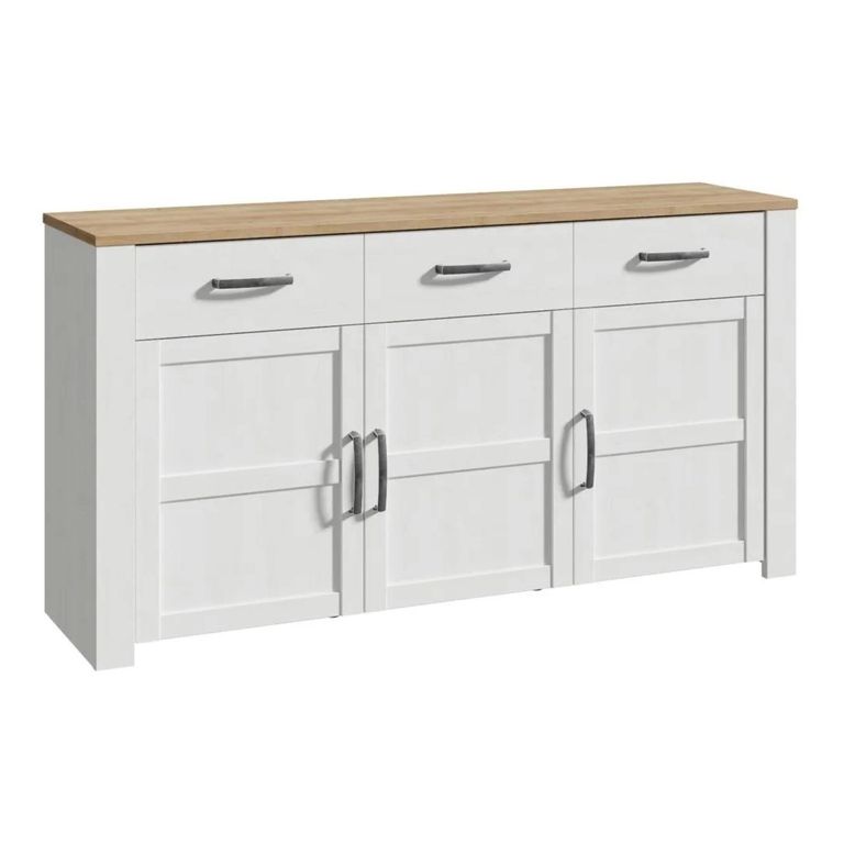 Bohol Sideboard - 3 Door - 3 Drawer - Large - White