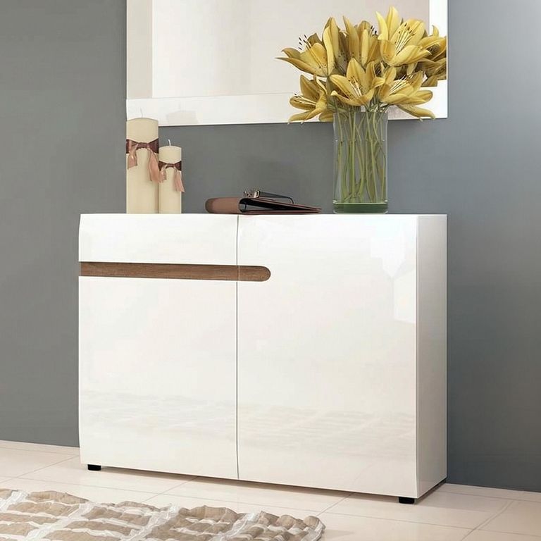Chelsea Sideboard - 2 Door - 1 Drawer - Small - White Gloss