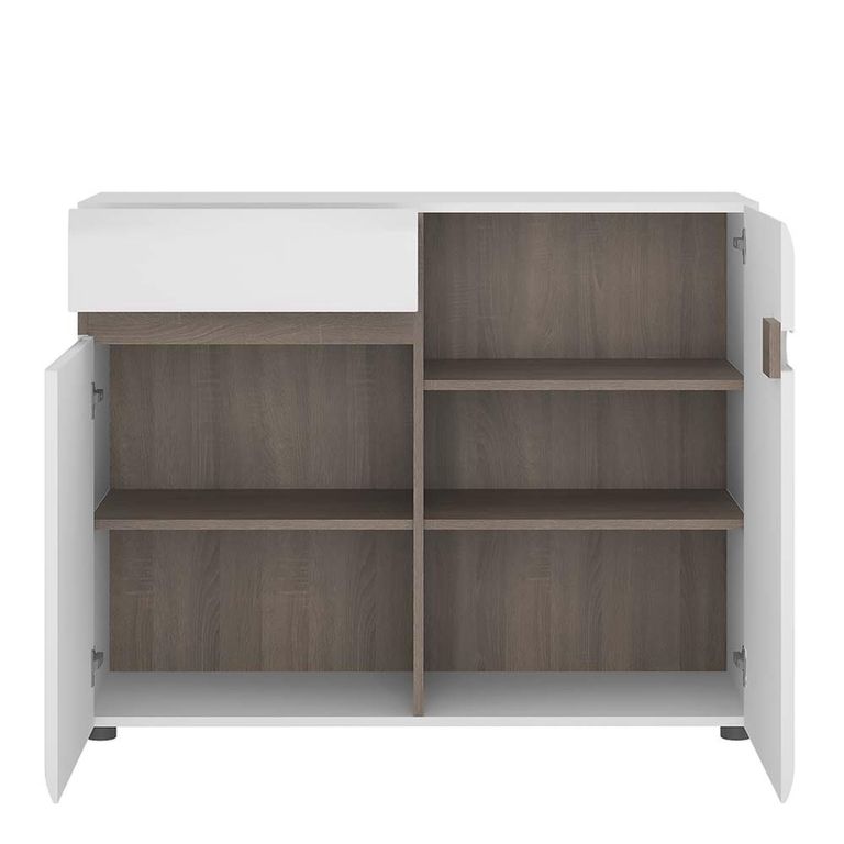 Chelsea Sideboard - 2 Door - 1 Drawer - Small - White Gloss
