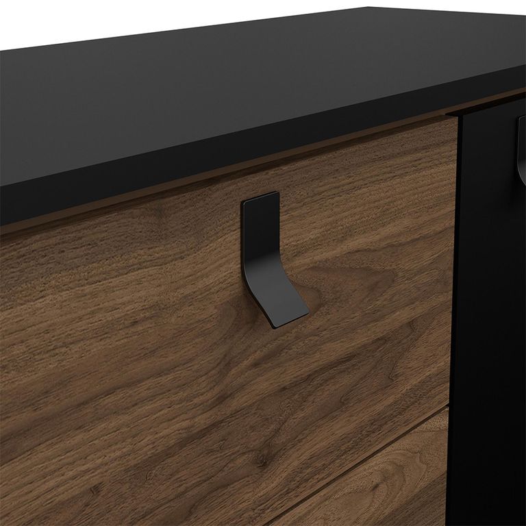 Ry Sideboard - 2 Door - 2 Drawer - Medium - Black