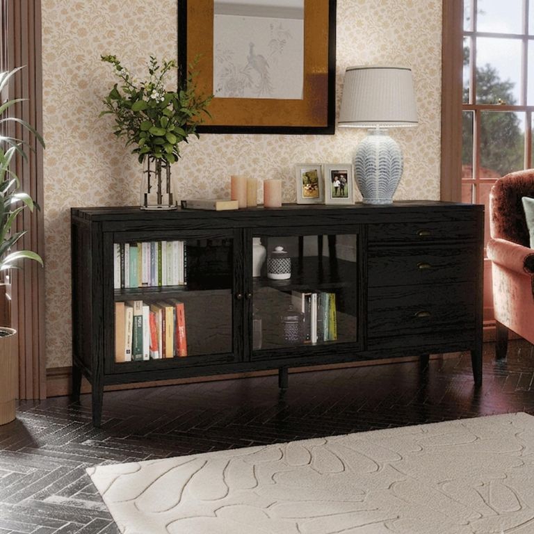 Elmhurst Sideboard - 2 Door 3 Drawer - Black