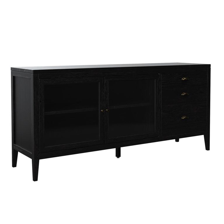 Elmhurst Sideboard - 2 Door 3 Drawer - Black