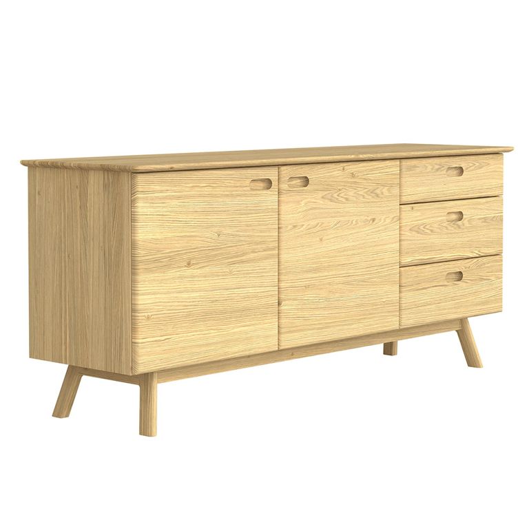 Hazlemere Sideboard - 2 Door 3 Drawer - Matt Lacquered
