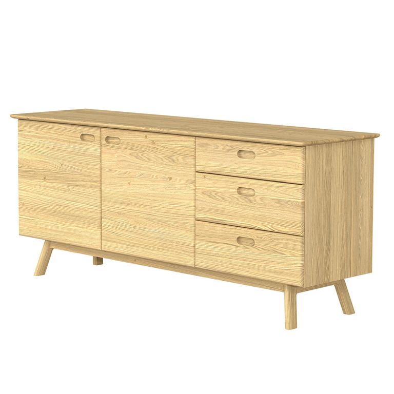 Hazlemere Sideboard - 2 Door 3 Drawer - Matt Lacquered