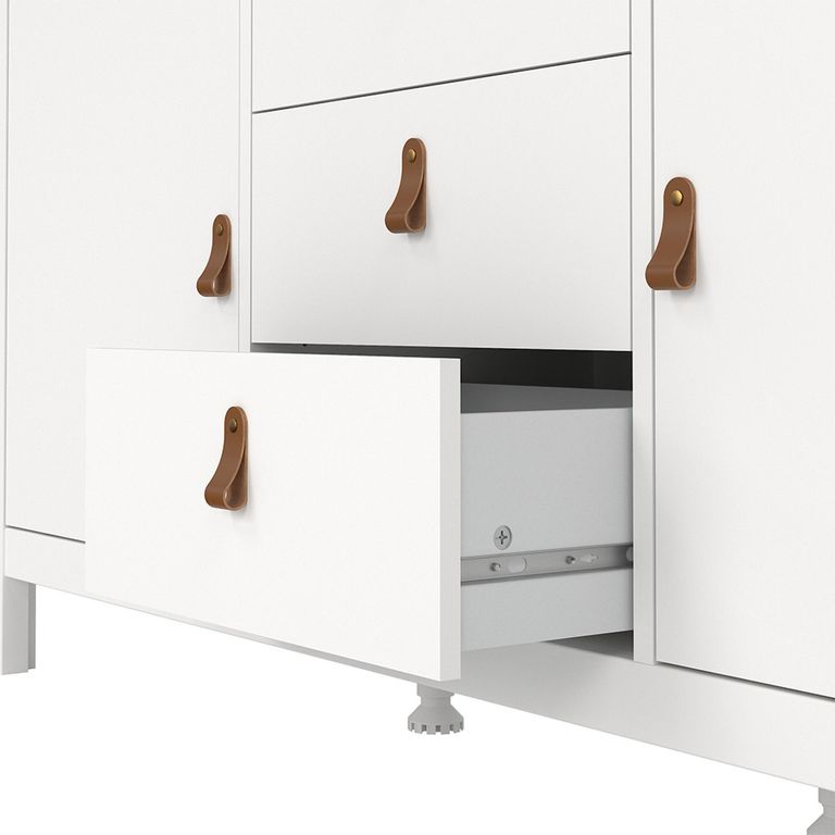 Barcelona Sideboard - 2 Door - 3 Drawer - Medium - White
