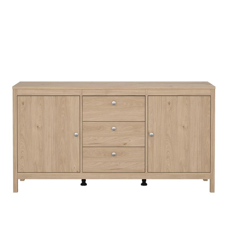 Madrid Sideboard - 2 Door - 3 Drawer - Medium - Jackson Hickory Oak