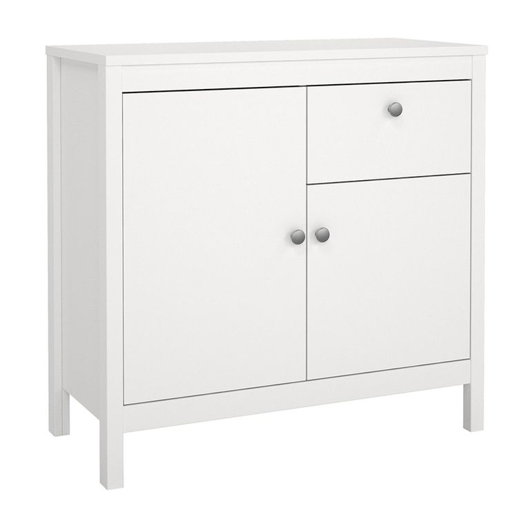 Madrid Sideboard - 2 Door - 1 Drawer - Small - White