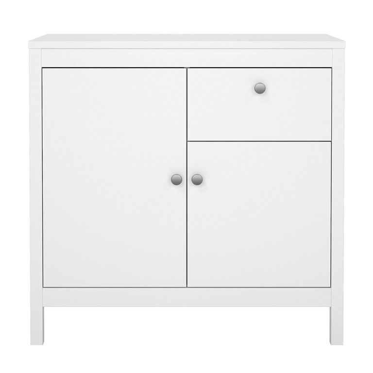 Madrid Sideboard - 2 Door - 1 Drawer - Small - White